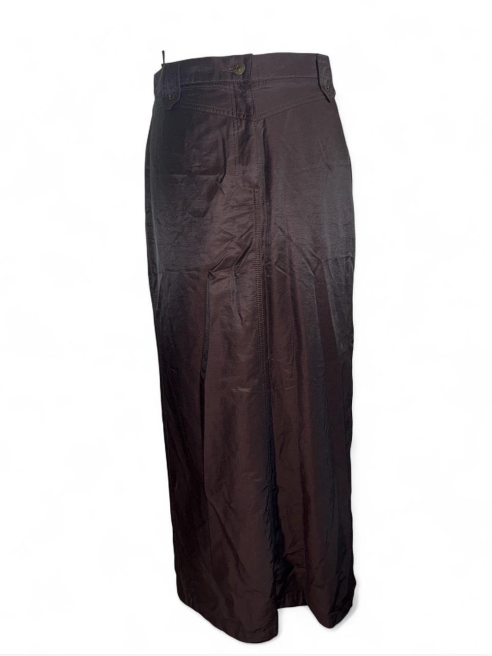 Vintage euro iridescent brown maxi skirt
